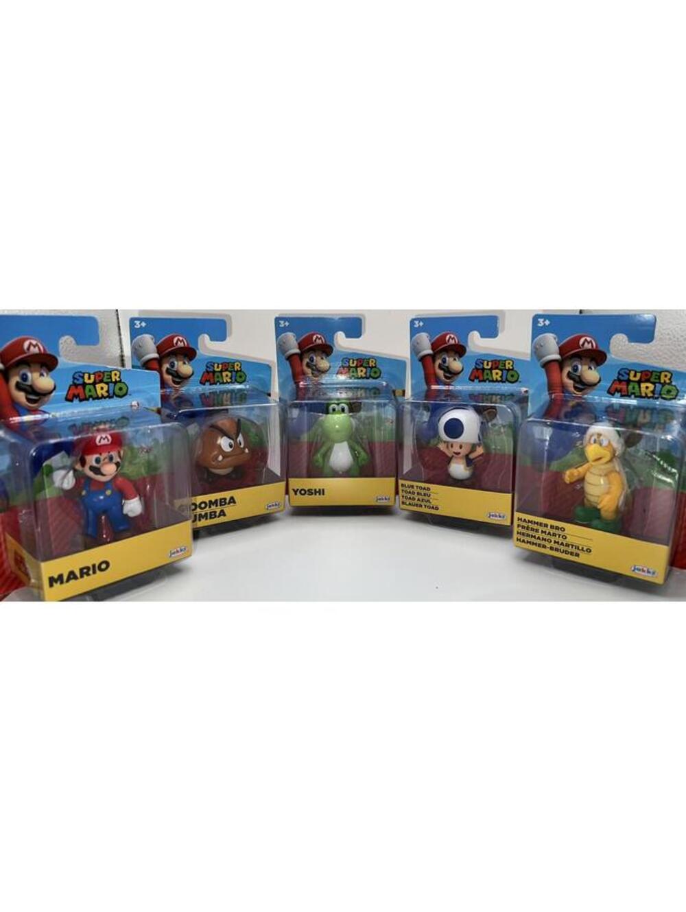 COMPLETE SET OF 5 World of Nintendo Super Mario 2.5-Inch Mario Goomba Hammer Bro